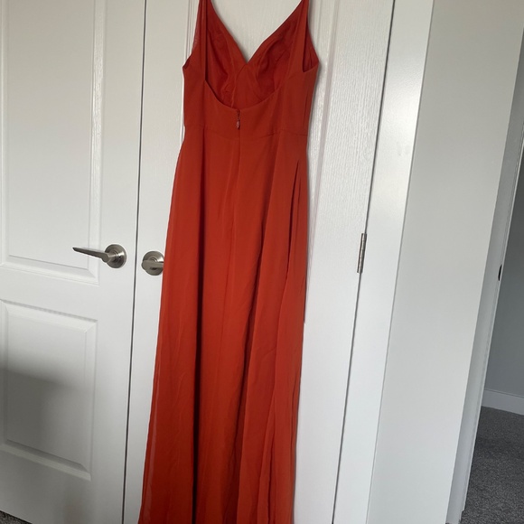 Orange Bridesmaid/Grad Dress - Picture 3 of 5